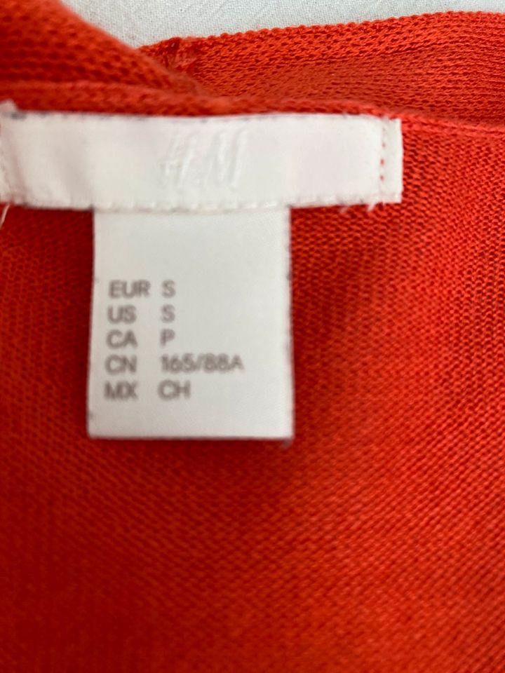 H&M Strickjacke orange Gr. S ungetragen in Hamburg