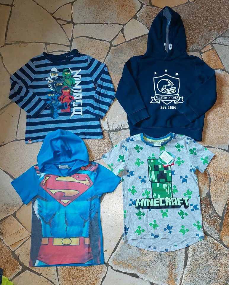 T-Shirt 110 116 Langarm Hoodie Spiderman Minecraft Ninjago Lego in Fürstenfeldbruck