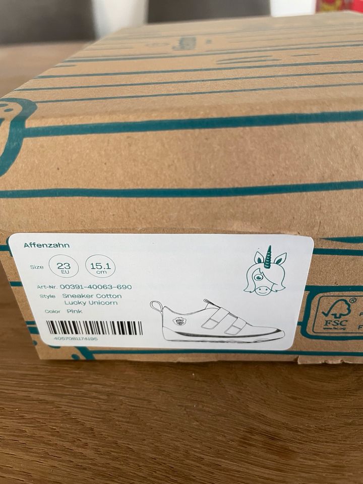 Affenzahn Sneaker Halbschuhe Barfußschuhe Lucky Unicorn Gr 23 in Isernhagen