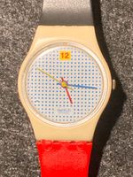 Swatch - 1985 - Vintage - Memphis-Design - blau gepunktet Kiel - Ravensberg-Brunswik-Düsternbrook Vorschau