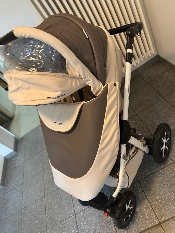 Kinderwagen Set Babyschale Auto Buggy Wanne beige in Dresden