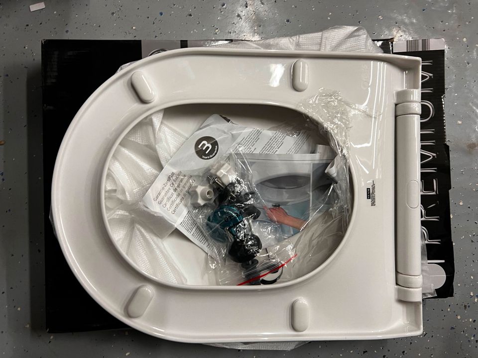 Wenko Premium WC-Sitz Habos Thermoplast mit Absenkautomatik Weiß in Velen