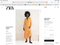 Zara Kleid gemustert orange XS/S Bayern - Mindelheim Vorschau