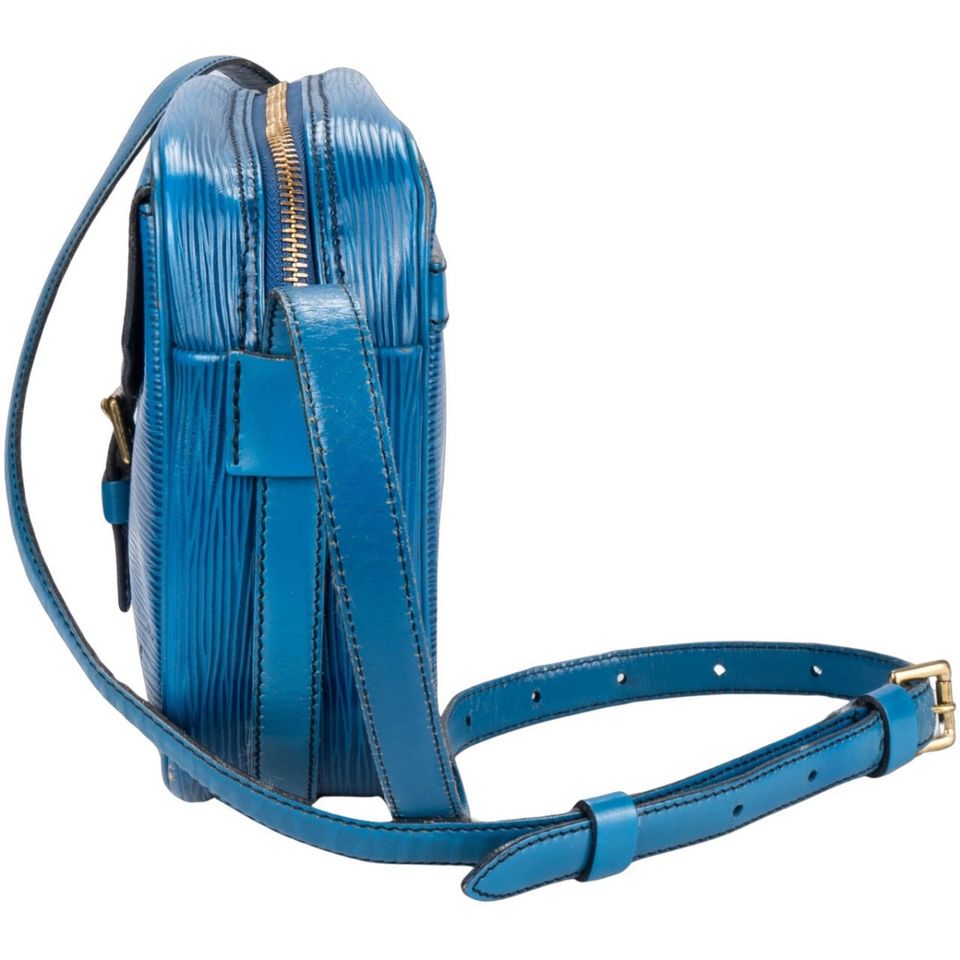 Louis Vuitton Blue Epi Leather Jeune Fille Crossbody Bag in Halle