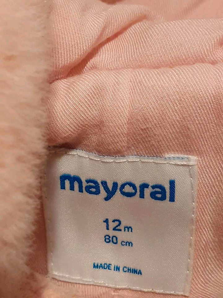 Mantel/TeddyJacke  rosa  Mädchen  Mayoral gr. 12 Monate in Tönisvorst