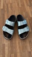 Birkenstock Arizona silber Größe 37 München - Schwanthalerhöhe Vorschau