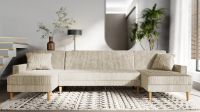 Ecksofa Lila U Poso Cordstoff Sofa Couch mit Schlaffunktion Frankfurt am Main - Bornheim Vorschau