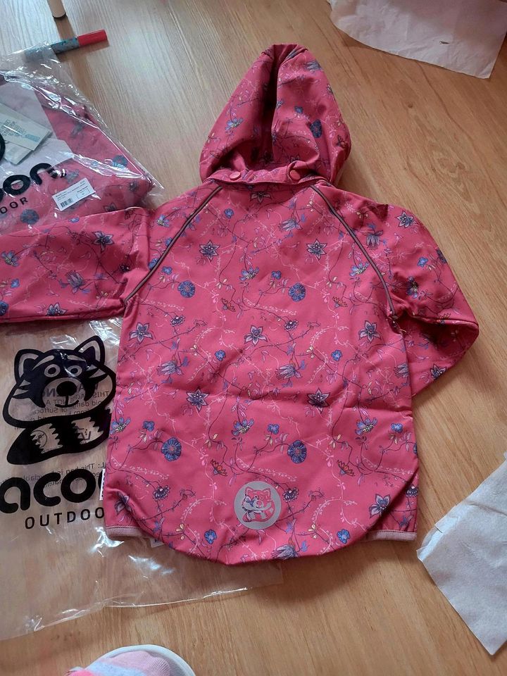 Racoon Softshell Übergangsjacke Regenjacke 98 rosa neu Zwillinge in Hamburg