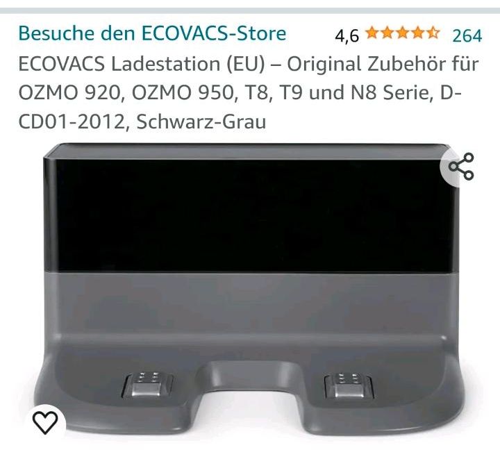 Ecovacs deebot Ladestation in Bargstedt (Holst)