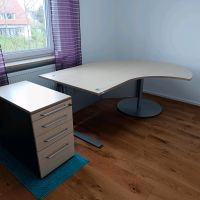 Elektrisch Höhenverstellbarer Schreibtisch u. Schubladenkontainer Bayern - Stadtbergen Vorschau