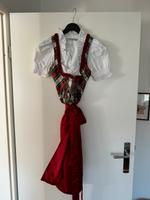 Wenger Dirndl rot 100% Seide inkl. Schürze und Bluse zu verkaufen München - Sendling-Westpark Vorschau