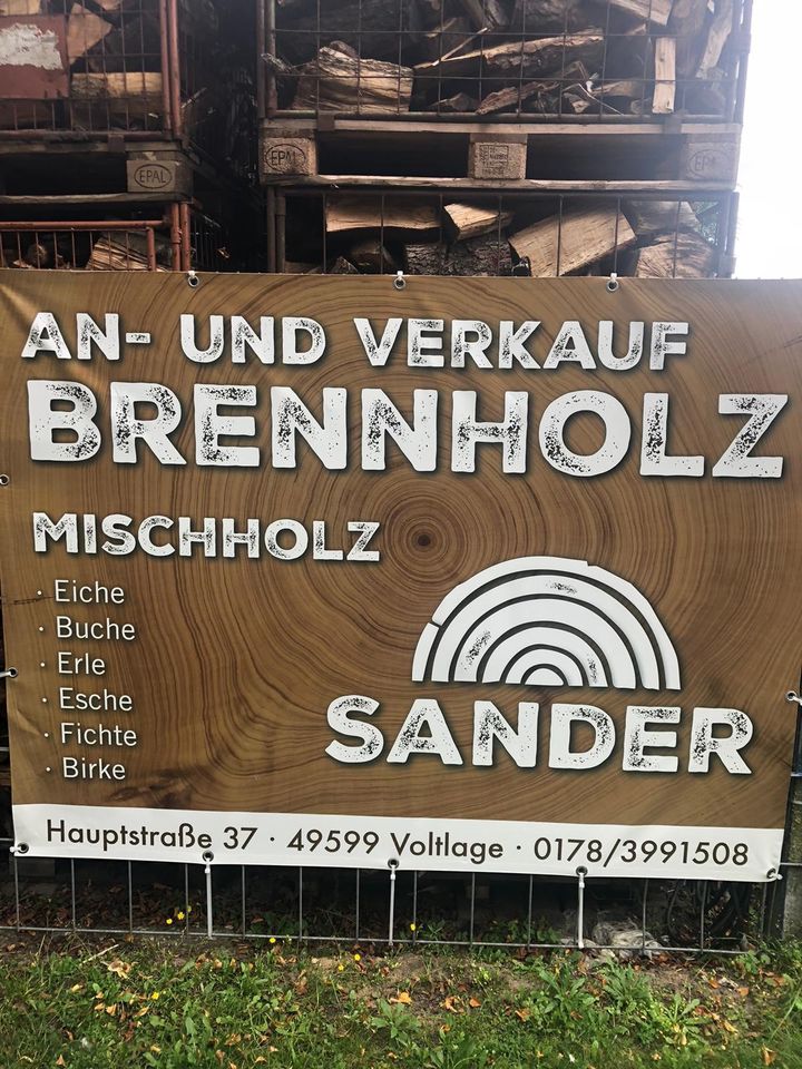 Brennholz, Kaminholz, Ofen fertig in Voltlage