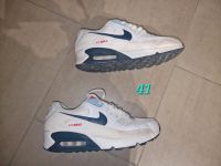 Nike Air Max weiß Gr 41 blau Sneakers Schuhe Hessen - Korbach Vorschau