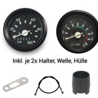 Simson Set - Tacho + Drehzahlmesser mit FLK - BlK + Welle-Halter- Sachsen-Anhalt - Merseburg Vorschau