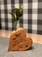 Herz Holz Eiche „Vase“ Reagenzglas Muttertag handmade Hessen - Waldeck Vorschau