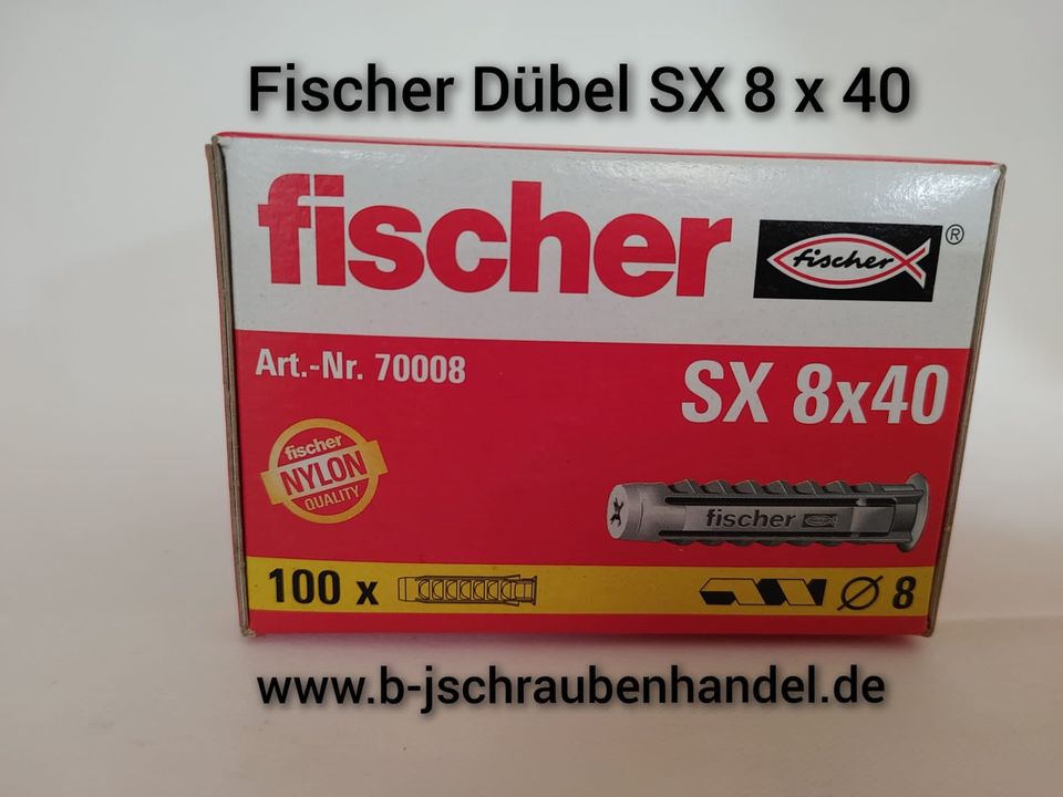 Fischer Dübel SX 8x40 Art. Nr: 70008 VE 100 Stk. in Bielefeld