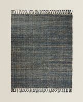 Großer Jute Teppich 200 x 300 cm, handgeknüpft, blau/beige Nordrhein-Westfalen - Rheinbach Vorschau