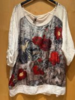 Tredy Tunika Shirt Weiss Rosen Strass 40 42 NEU mit Etikett Nordrhein-Westfalen - Minden Vorschau