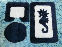Badematten-Set: 3-teilig,Seepferdchen,blau-weiß (MEUSCH),selten Nordrhein-Westfalen - Brühl Vorschau