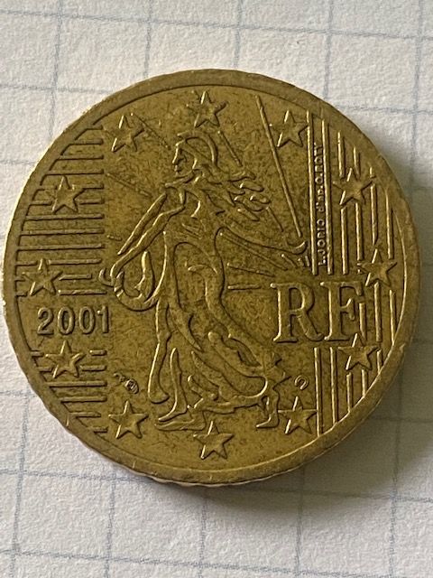 50 Cent sammler Frankreich RF republique francaise sammlung 2001 in Altenbeken