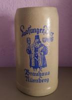 Bierkrug 1 Liter Brauhaus Nürnberg Losunger - Brauerei Bier Krug Bayern - Lauf a.d. Pegnitz Vorschau