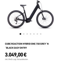 CUBE REACTION HYBRID ONE 750 mit ERST 49KM ZUBEHÖR NP:3700€ TOP!! Baden-Württemberg - Tettnang Vorschau