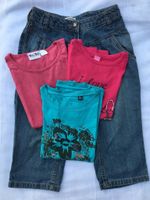 Set T-Shirts und Capri-Jeans Gr. 128 Thüringen - Utzberg Vorschau