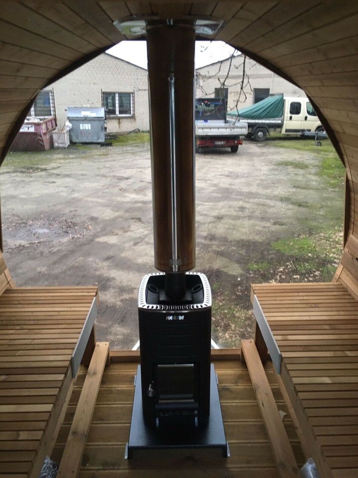 Vollglas Panorama Sauna aus Thermoholz 42mm sofort verfügbar in Wandlitz