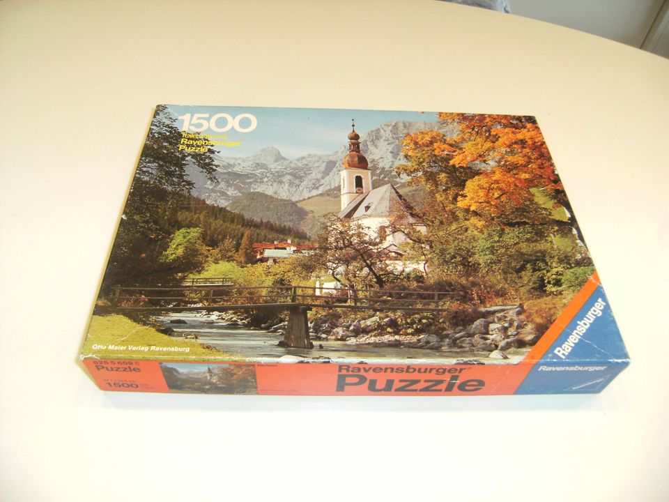 2 x Ravensburger Puzzle–1000/1500 Teile–Köln + Ramsau-40+46 Jahre in Elchingen