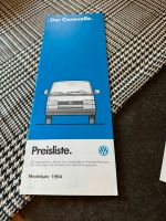 Der Caravelle. Preisliste 1994 VW Bus T4 Niedersachsen - Schöppenstedt Vorschau