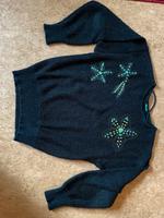 Vintage Strickpullover mit Glitzer und Appl. mit Pailletten Berlin - Treptow Vorschau