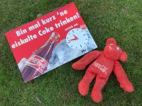 Coca-Cola Schild Bär Kunststoff Werbung 1990-er Jahre Sammeln Baden-Württemberg - Mannheim Vorschau