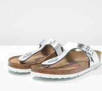 Birkenstock Schuhe Gizeh Silber 40 Top Zustand Nordrhein-Westfalen - Pulheim Vorschau