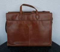 The original Disser Ledertasche Real Leather Bag 40x30x10cm braun Saarland - Rehlingen-Siersburg Vorschau