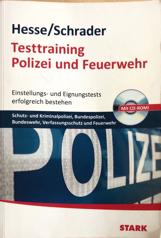 Testtraining Polizei und Feuerwehr mit CD-ROM in Flintsbach am Inn