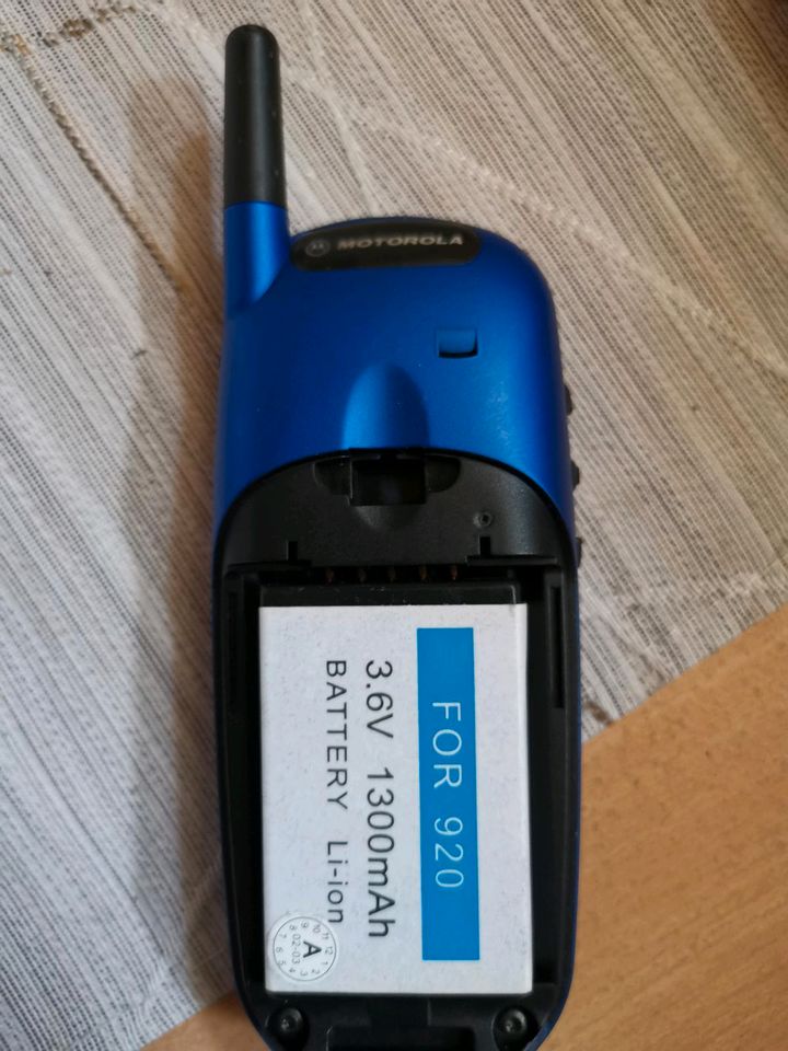 Handy MOTOROLA cd 930 in Blau ohne OVP und Zubehör in Waldfeucht