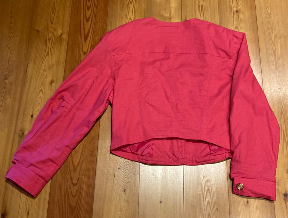 MELROSE, topmodische Damen-Sommerjacke, rot, Gr. 42 - Vintage in Steiningen