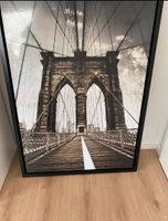 Bild mit Rahmen Brooklyn Bridge New York 70x100cm Baden-Württemberg - Östringen Vorschau