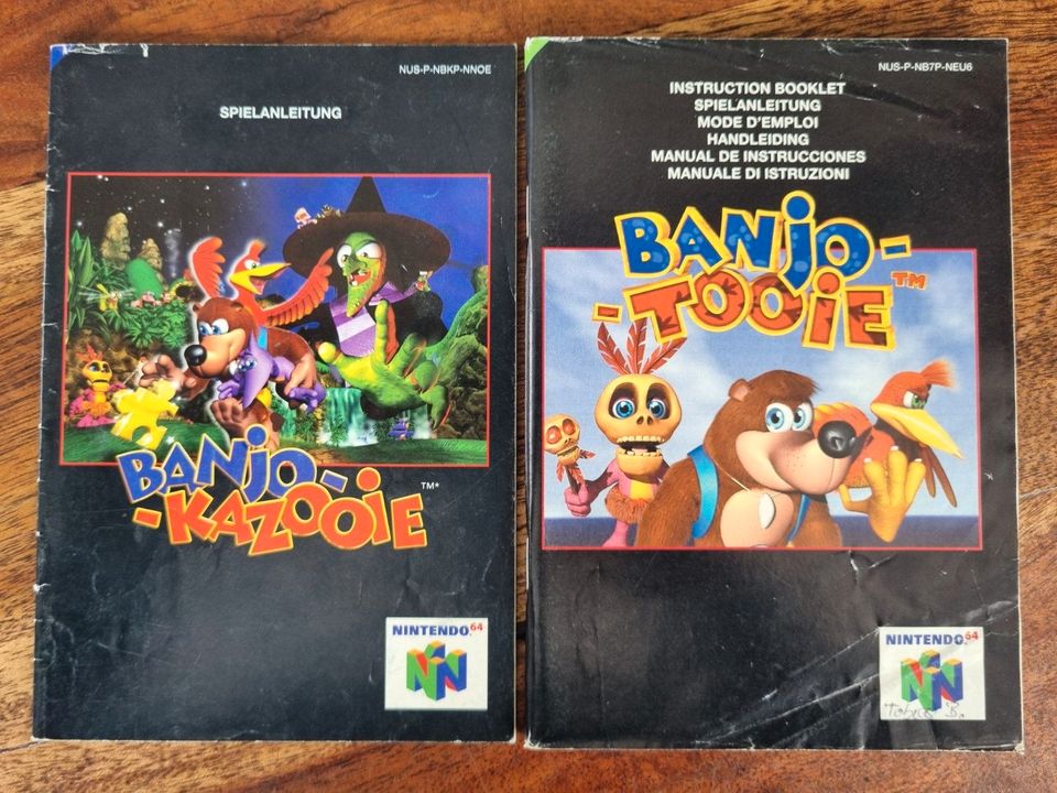 Banjo Kazooie, Tooie + Anleitung N64 Nintendo 64 in Apfeldorf