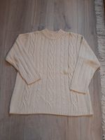 Pullover mit Zopfmuster - Strickpullover beige, Gr. 40/42 Nordrhein-Westfalen - Werl Vorschau