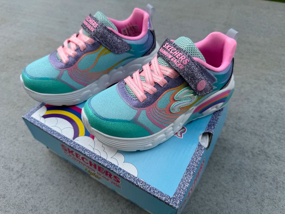 Skechers Größe 28 Rainbow Racer Lights Blinkies Mädchen Sneaker in Berlin