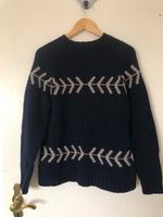 Gap Pullover Raglan Rundausschnitt Wolle navy/taupe 38 Bayern - Augsburg Vorschau