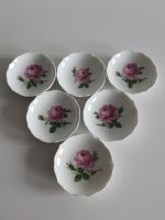 Meissen rote Rose 6 x Konfektteller Ø ca. 7,8 cm 2.Wahl TOP !!! Niedersachsen - Wolfsburg Vorschau