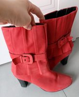 Stiefeletten rot Caprice leder 40 6 1/2 Niedersachsen - Vechelde Vorschau