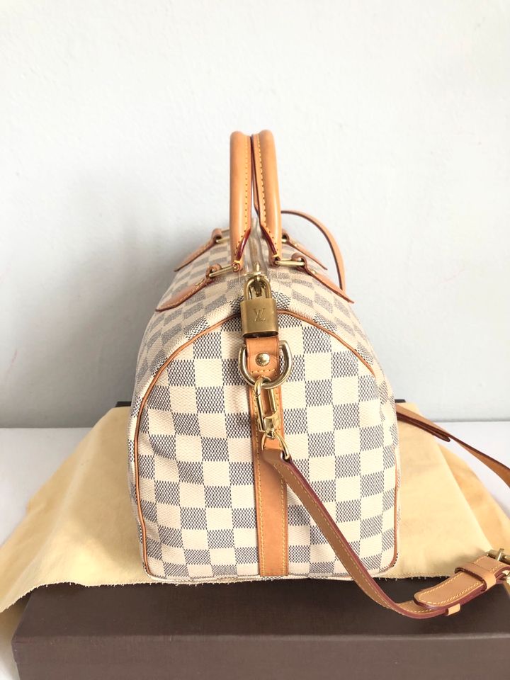 Louis Vuitton LV Speedy 30 Tasche Handtasche Bag Azur Bandouliere in München