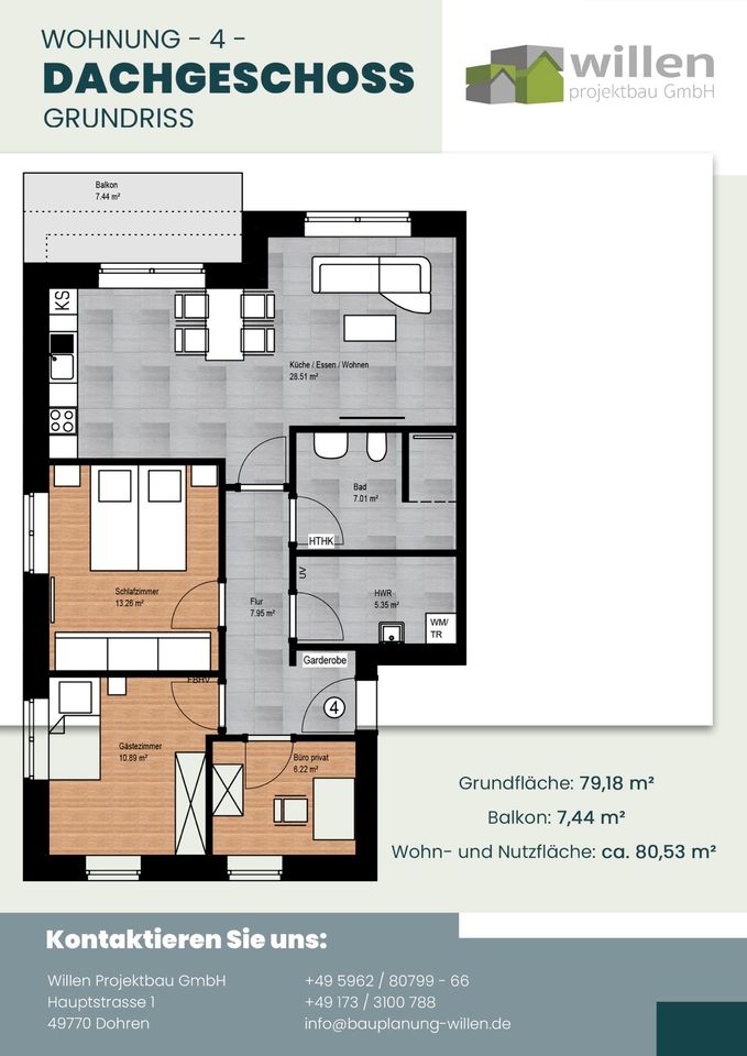 Eigentumswohnungen zu verkaufen - Neubau eines Wohnhauses in Nortrup