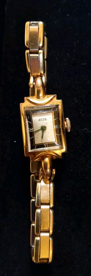 ADRA alt 50er 60er ? Damen-Armbanduhr Uhr Vintage vergoldet in Cottbus