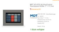 MDT VC-0701.04 VisuControll Touchpanel Größe: 7" Niedersachsen - Bovenden Vorschau