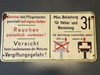 Werkstattschild Hinweisschild Pflegestand Saarland - Illingen Vorschau