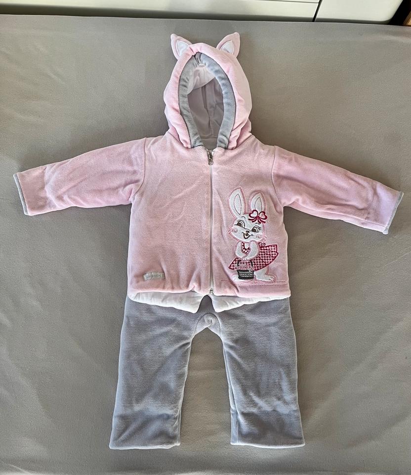 Baby Anzug La Bortini Nickijacke und Latzhose Gr. 62-68 in Bruchsal